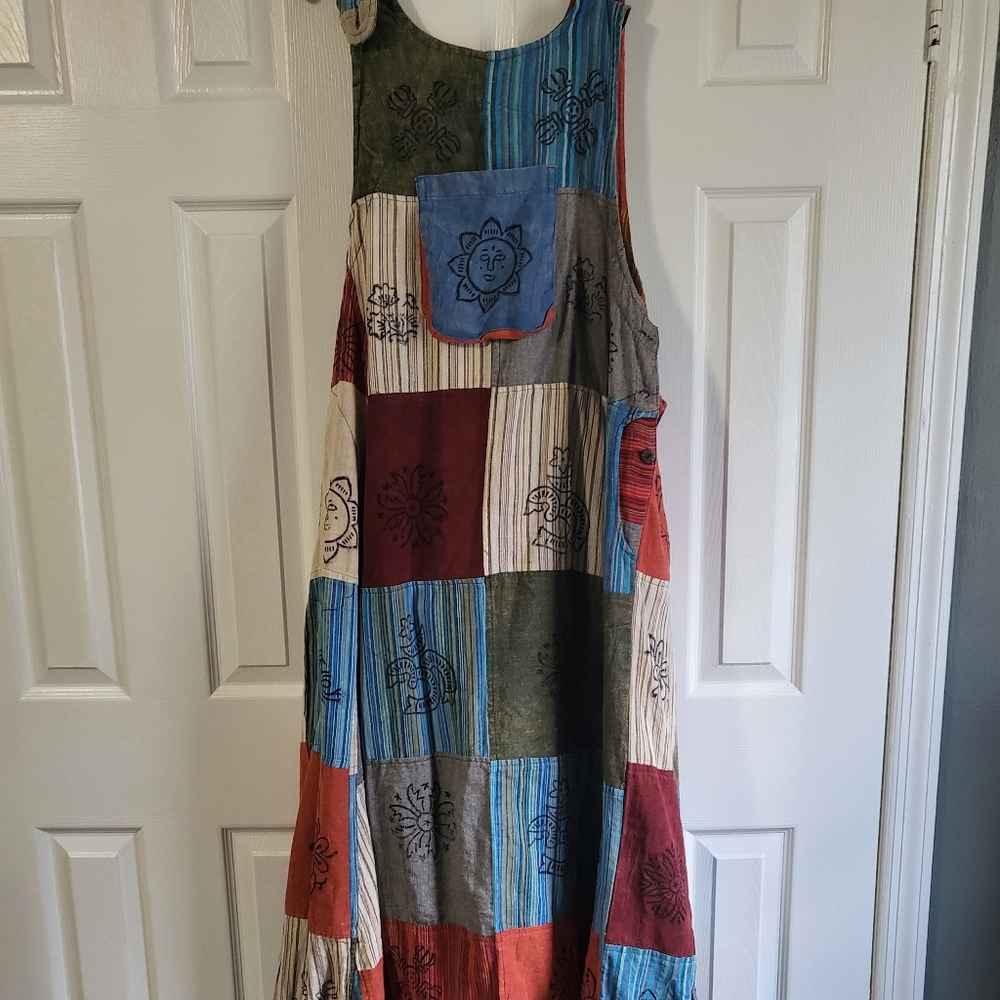 Mens Hippie harem overalls.